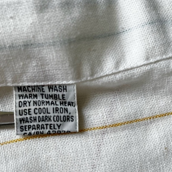 Vtg Henry Grethel 80s White Linen Cotton Skirt Set Prairie Coastal Cottagecore - Picture 7 of 16